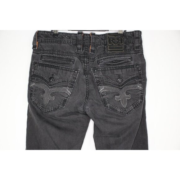 Rock Revival Mens 33 x 33 Sayer Straight Jeans N1386 - Picture 5 of 7